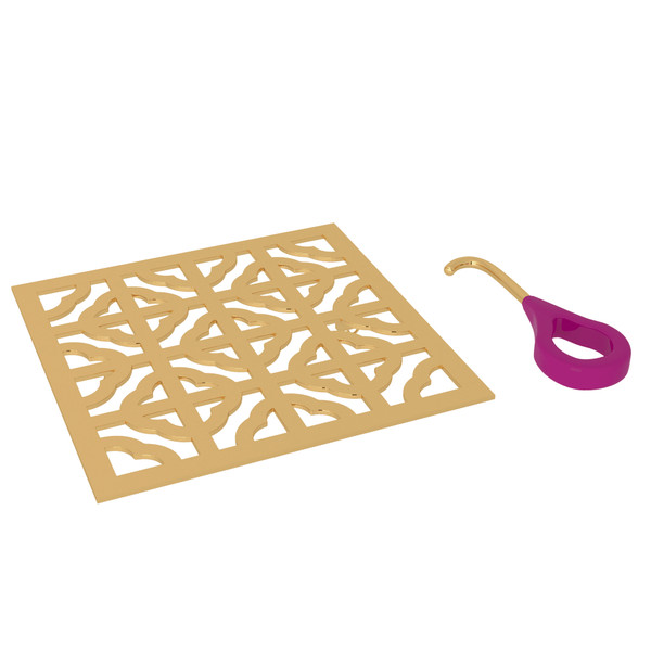 Petal Decorative Drain Cover - Italian Brass | Model Number: DC3146IB - Product Knockout