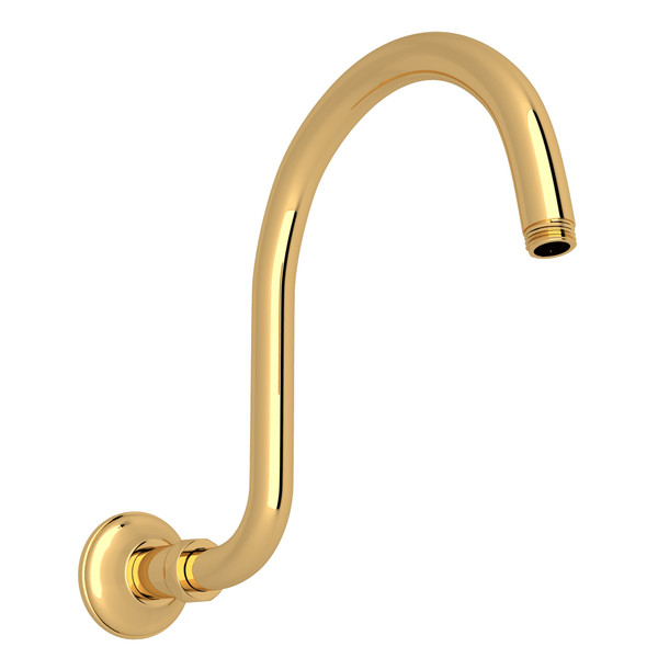Wall Mount Hook Shower Arm - Italian Brass | Model Number: 1475/12IB - Product Knockout