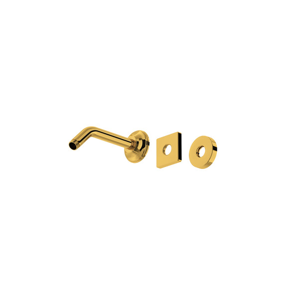 7" Reach Wall Mount Shower Arm - Unlacquered Brass | Model Number: 1440/6ULB