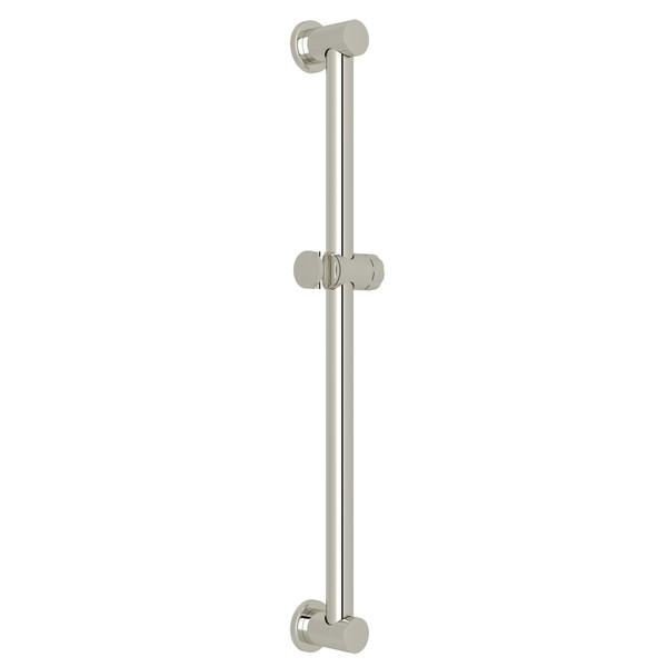 24 Inch Decorative Grab Bar with Knob Handle Slider - Polished Nickel | Model Number: 1366PN - Product Knockout