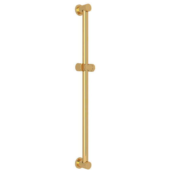 36 Inch Decorative Grab Bar with Knob Handle Slider - Italian Brass | Model Number: 1367IB - Product Knockout