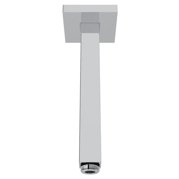 6 3/8 Inch Modern Square Ceiling Mount Shower Arm - Polished Chrome | Model Number: 1510/6APC - Product Knockout
