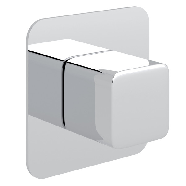Quartile Trim for Volume Control - Polished Chrome with Cube Knob Handle | Model Number: CU31HB-APC/TO - Product Knockout