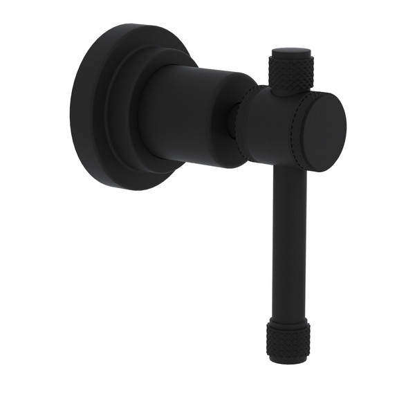 Campo Trim for Volume Control and 4-Port Dedicated Diverter - Matte Black with Industrial Metal Lever Handle | Model Number: A4912ILMBTO - Product Knockout