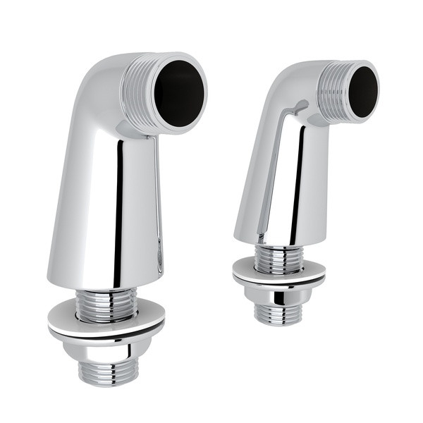 Meda Deck Unions - Set of 2 - Polished Chrome | Model Number: ZA10379021-APC - Product Knockout