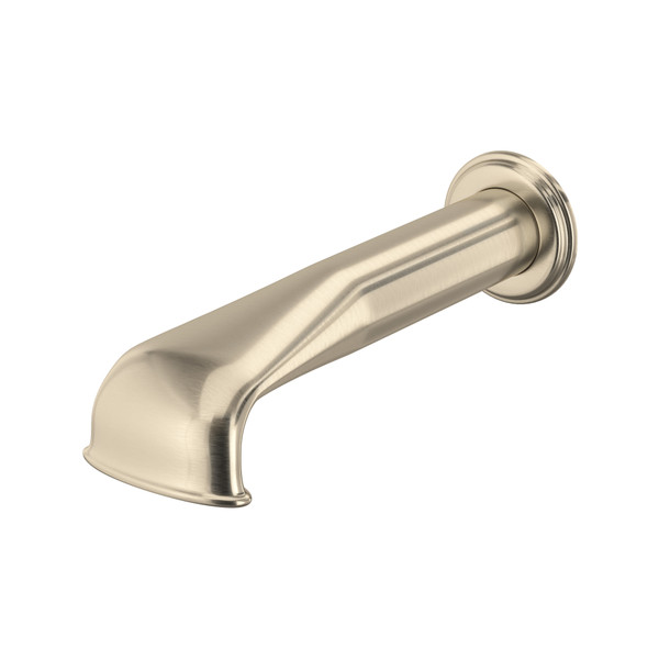 Edwardian Wall Mount Low Level Tub Spout - Satin Nickel | Model Number: U.3585STN - Product Knockout