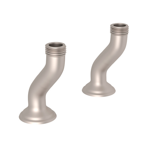 Pair of Deck Pillar Unions - Satin Nickel | Model Number: U.6387STN - Product Knockout