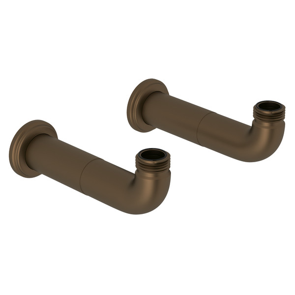 Pair of Extended Wall Unions - English Bronze | Model Number: U.6389EB - Product Knockout