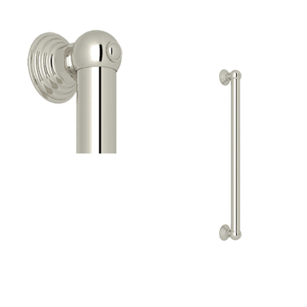 18 Inch Decorative Grab Bar - Polished Nickel | Model Number: 1260PN - Product Knockout