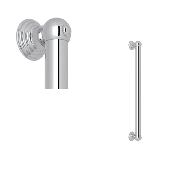 18 Inch Decorative Grab Bar - Polished Chrome | Model Number: 1260APC - Product Knockout