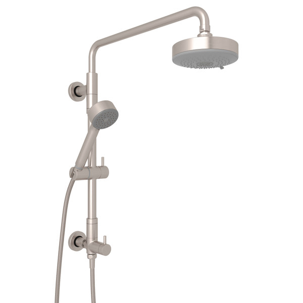 Retro-Fit Shower Column Riser with Diverter/Handshower/Hose/Showerhead Set - Satin Nickel | Model Number: L0095KIT2STN - Product Knockout