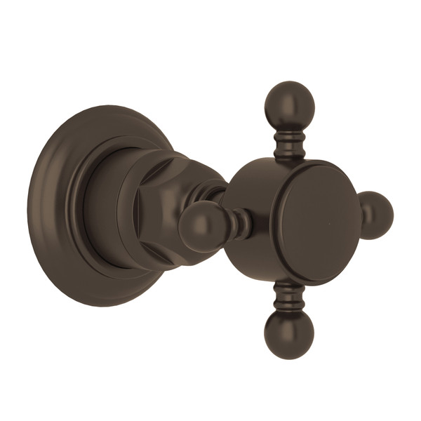 Trim for Volume Control and 4-Port Dedicated Diverter - Tuscan Brass with Cross Handle | Model Number: A4912XMTCBTO - Product Knockout