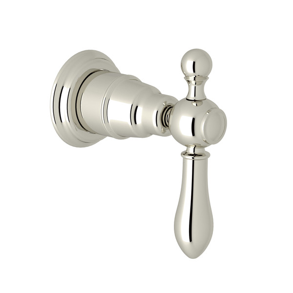 Arcana Trim for Volume Control and Diverter - Polished Nickel with Metal Lever Handle | Model Number: AC195LM-PN/TO - Product Knockout