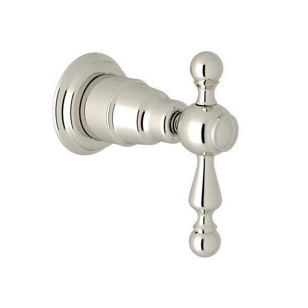 Arcana Trim for Volume Control and Diverter - Polished Nickel with Ornate Metal Lever Handle | Model Number: AC195L-PN/TO - Product Knockout