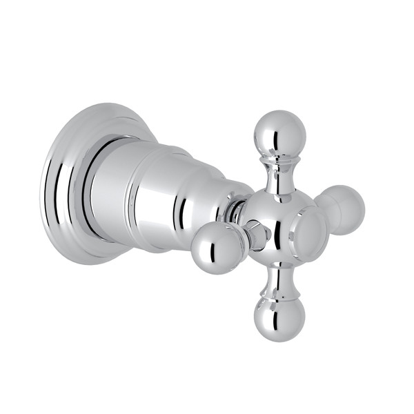 Arcana Trim for Volume Control and Diverter - Polished Chrome with Cross Handle | Model Number: AC195X-APC/TO - Product Knockout