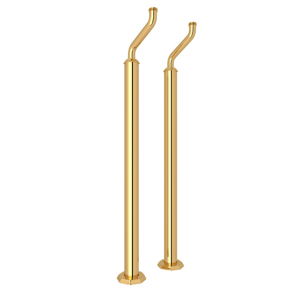 Deco Pair of Floor Pillar Legs or Supply Unions - English Gold | Model Number: U.6180EG - Product Knockout