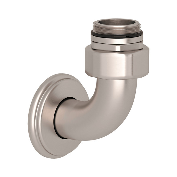 Bottom Return Elbow for Exposed Thermostatic Valves - Satin Nickel | Model Number: U.5398STN - Product Knockout