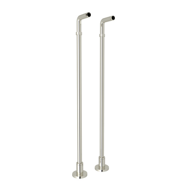 ROHL Floor Set | of Legs - Polished Model 2 of - Unions Number: Rohl House - ZA386-PN Nickel Pillar Supply or