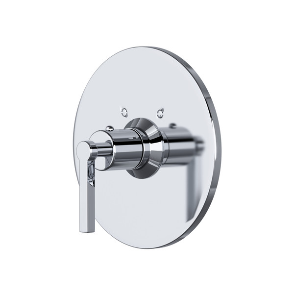 Lombardia Thermostatic Trim Plate without Volume Control - Polished Chrome with Metal Lever Handle | Model Number: A4214LMAPC - Product Knockout