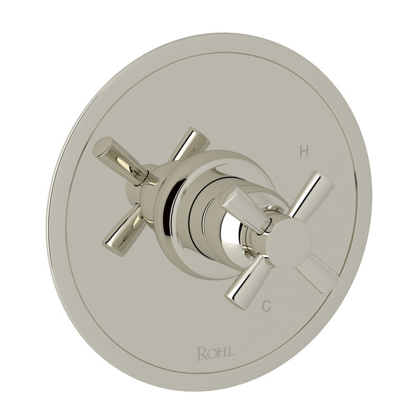 Holborn Pressure Balance Trim without Diverter - Polished Nickel with Cross Handle | Model Number: U.5335X-PN - Product Knockout