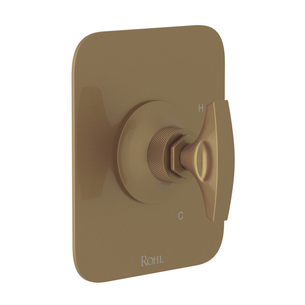 Graceline Pressure Balance Trim without Diverter - French Brass with Metal Dial Handle | Model Number: MB2043DMFB - Product Knockout