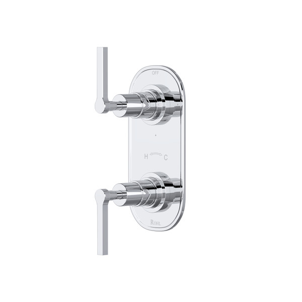 Lombardia® 1/2" Thermostatic Trim With Diverter - Polished Chrome | Model Number: A4264LMAPC