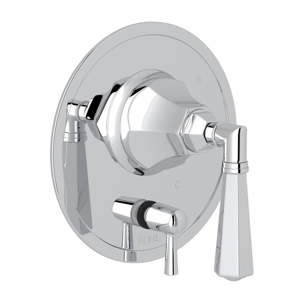 Palladian Pressure Balance Trim with Diverter - Polished Chrome with Metal Lever Handle | Model Number: A2910NLMAPC - Product Knockout