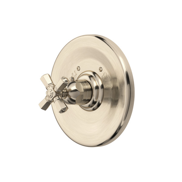 Palladian® 3/4" Thermostatic Trim Without Volume Control - Satin Nickel | Model Number: A4814XMSTN