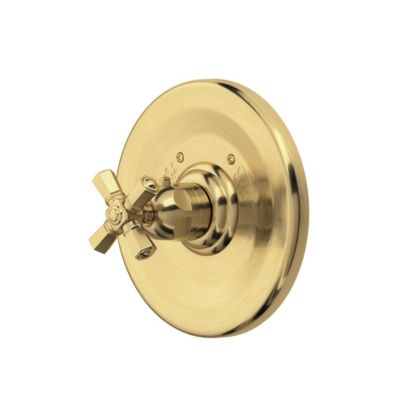 DISCONTINUED Palladian® 3/4" Thermostatic Trim Without Volume Control - Satin Unlacquered Brass | Model Number: A4814XMSUB