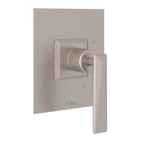 Vincent Pressure Balance Trim without Diverter - Satin Nickel with Metal Lever Handle | Model Number: A1010LVSTN - Product Knockout