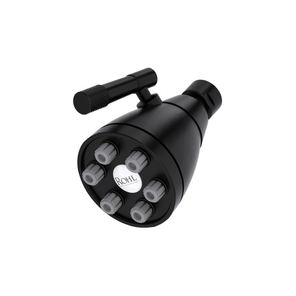 3" Graceline 6-Jet Adjustable Showerhead - Matte Black | Model Number: MB0190MB