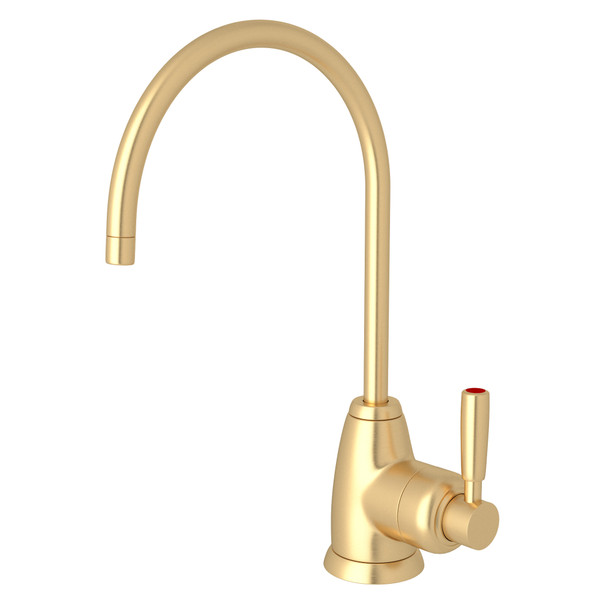 Perrin & Rowe Holborn C-Spout Hot Water Faucet - Satin English