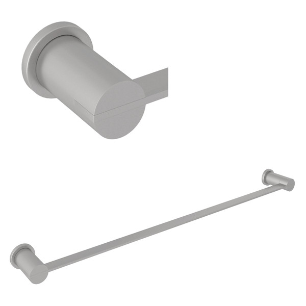 Soriano Wall Mount 24 Inch Single Towel Bar - Brushed Stainless Steel | Model Number: SOR1/24-SB - Product Knockout