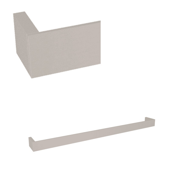 Quartile Wall Mount 24 Inch Single Towel Bar - Satin Nickel | Model Number: QU102-STN - Product Knockout