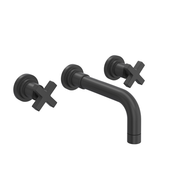Lombardia® Wall Mount Lavatory Faucet Trim - Matte Black | Model Number: A2207XMMBTO-2