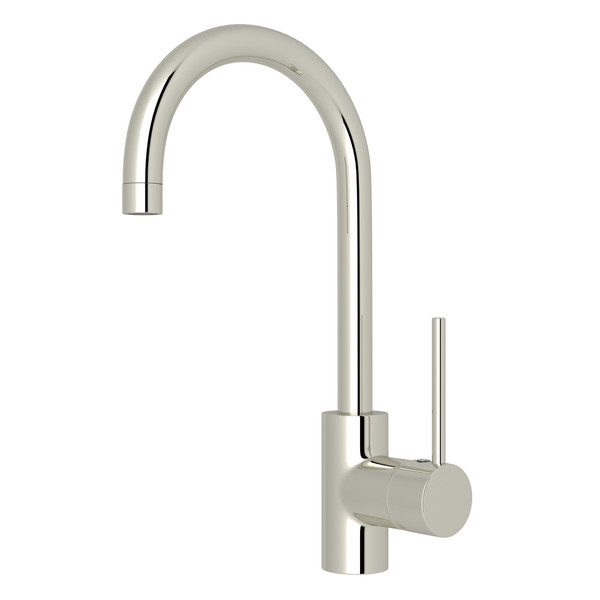 Pirellone Side Lever Bar and Food Prep Faucet - Polished Nickel with Metal Lever Handle | Model Number: LS53L-PN-2 - Product Knockout