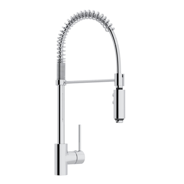 Pirellone Side Lever Pro Pulldown Kitchen Faucet - Polished Chrome with Metal Lever Handle | Model Number: LS64L-APC-2 - Product Knockout
