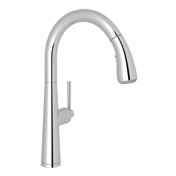 Lux Pulldown Kitchen Faucet - Polished Chrome with Metal Lever Handle | Model Number: R7515LMAPC-2 - Product Knockout