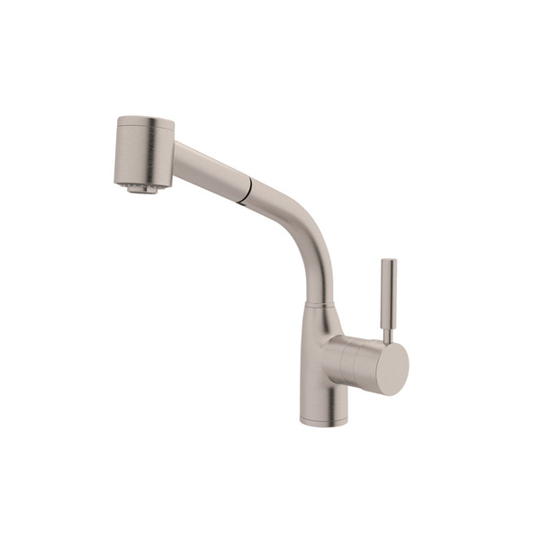 Lux Side Lever Pullout Kitchen Faucet - Satin Nickel with Metal Lever Handle | Model Number: R7923STN - Product Knockout