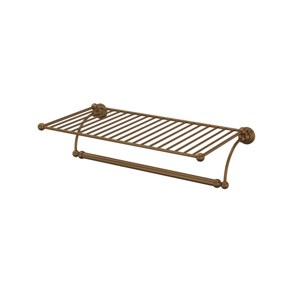 Edwardian Wall Mount Hotel Style Towel Shelf - English Bronze | Model Number: U.6961EB - Product Knockout