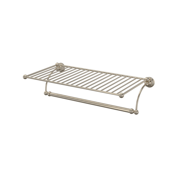 Edwardian Wall Mount Hotel Style Towel Shelf - Satin Nickel | Model Number: U.6961STN - Product Knockout