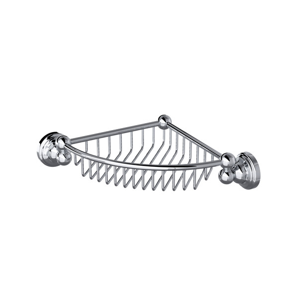 Edwardian™ Wall Mount Corner Basket - Polished Chrome | Model Number: U.6916APC