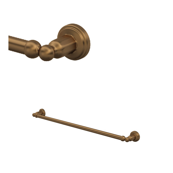 Edwardian Wall Mount 25 1/2 Inch Single Towel Bar - English Bronze | Model Number: U.6941EB - Product Knockout