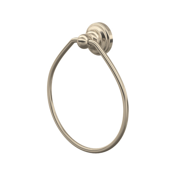 Edwardian Wall Mount Towel Ring - Satin Nickel | Model Number: U.6935STN - Product Knockout