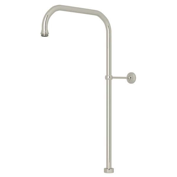 63 Inch X 15 Inch Rigid Riser Shower Outlet - Polished Nickel | Model Number: U.5381PN - Product Knockout