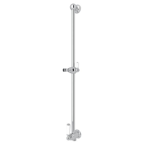 Edwardian Shower Bar with Integrated Volume Control and Outlet - Polished Chrome | Model Number: U.5535APC - Product Knockout