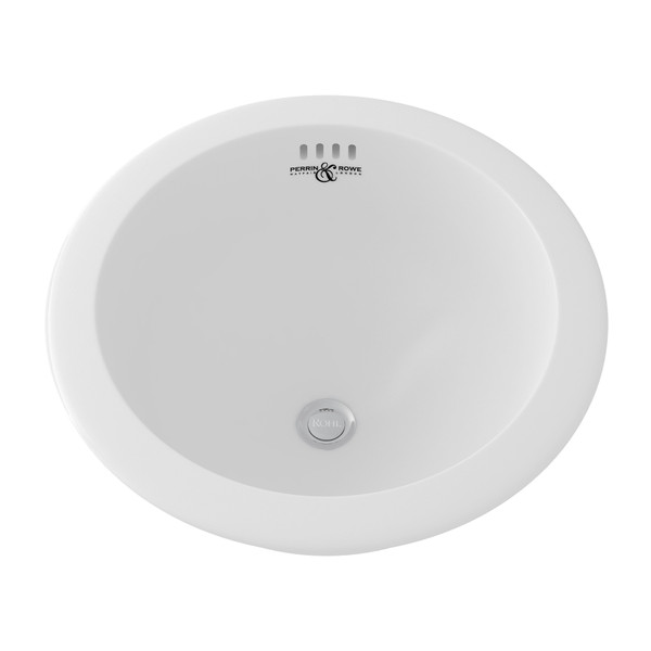 Round Undermount Sink - White | Model Number: U.2515WH - Product Knockout
