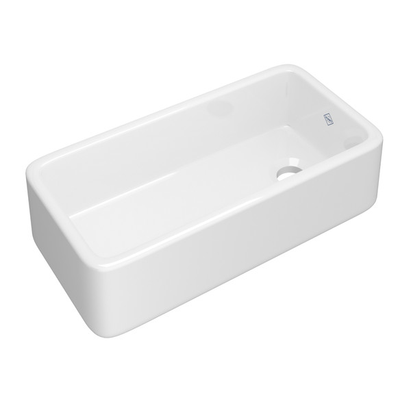 Original Lancaster Single Bowl Farmhouse Apron Front Fireclay Kitchen Sink - White | Model Number: RC3618WH - Product Knockout