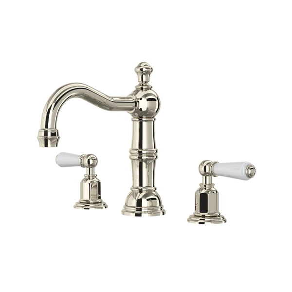Perrin & Rowe Edwardian™ Widespread Lavatory Faucet With Column Spout