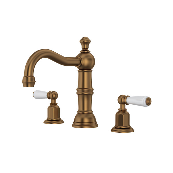 Perrin & Rowe Edwardian™ Widespread Lavatory Faucet With Column Spout